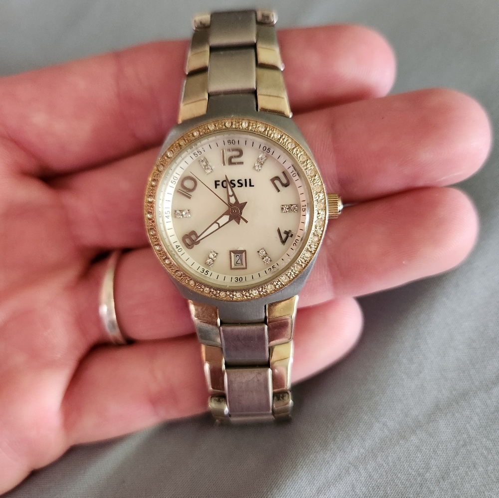 Fossil Two-Tone Gold and Silver Watch
